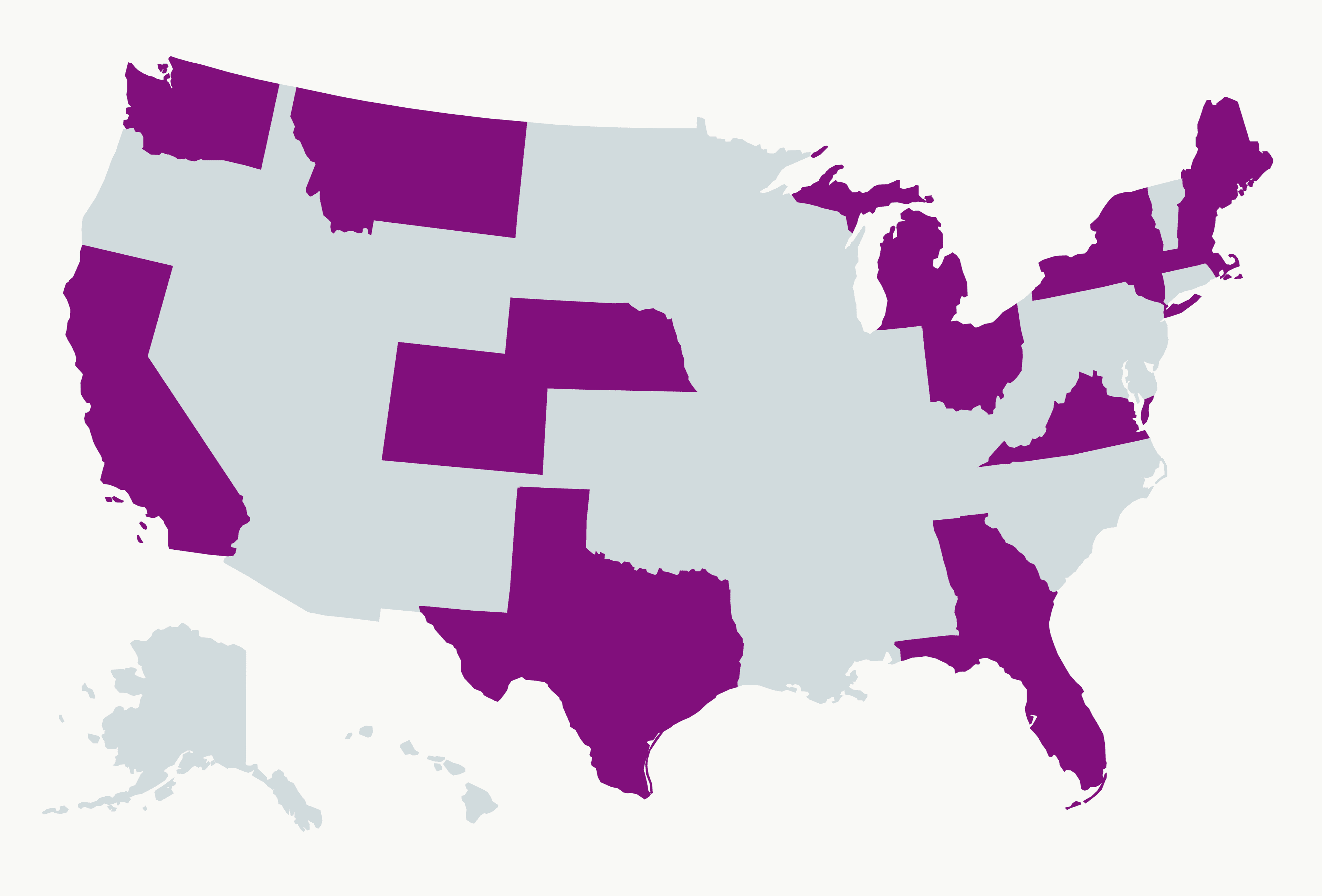 States where the firm has worked